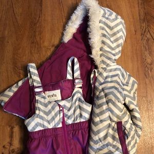 Girls snow pants and matching coat